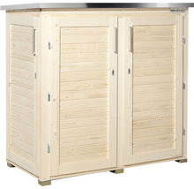 Holz Gartenschrank mit zwei Türen für den Außenbereich