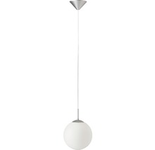 Pendelleuchte 1-flammig Ø 20 cm weiß/silber