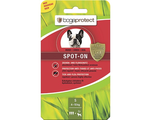 Zecken- und Flohschutz bogaprotect SPOT-ON für Hunde von 5-10 kg 3x1,2 ml-0