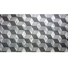 Dekorfliese mit geometrischem Würfelmuster