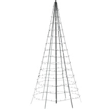Dekorative, kegelförmige Lichterkette mit Metallrahmen zur Weihnachtsbeleuchtung.