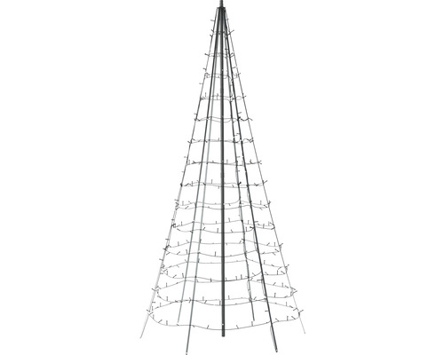 Konischer Weihnachtsbaum mit Lichtern zur Dekoration