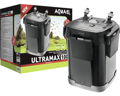 Aquarium Außenfilter AQUAEL Ultramax 1000 für Aquarien 100 - 300 l , 15 W , max 1000 l/h Schlauchdurchmesser 16/22-0