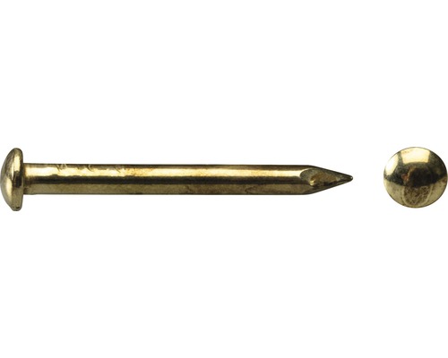 Rundkopfstift 1,2x13 mm, vermessingt, 380 Stück