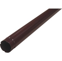 PRECIT Fallrohr Stahl rund Schokoladenbraun RAL 8017 NW 87 mm 2000 mm-thumb-0
