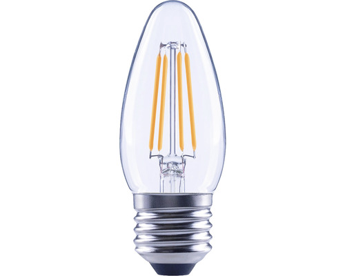 FLAIR LED Kerzenlampe dimmbar C35 E27/4W(40W) 470 lm 2700 K warmweiß klar
