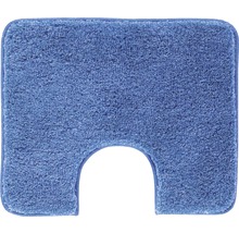 Blaue WC-Vorlegematte aus Textil