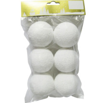 Verpackung mit sechs Dekoschneebällen