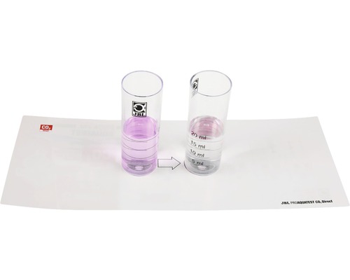 JBL CO2 Direct Test mit Reagenzgläsern zur Messung des Kohlendioxidgehalts