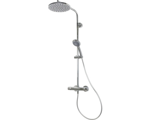 Duschsäule inkl. Thermostat Breuer Aquamaxx 310 Kopfbrause rund 9230008000099 Duscharmatur mit Kopf- und Handbrause