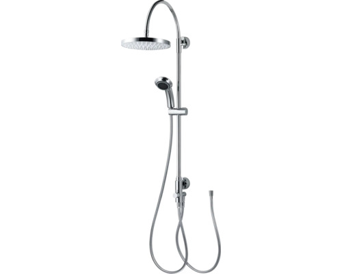 Duschsäule inkl. Umsteller Breuer Aquamaxx 200 Kopfbrause rund chrom 9242008000099 Duschsystem mit Kopfbrause und Handbrause