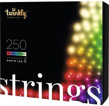 Verpackung einer Twinkly Lichterkette mit 250 RGB+W LED Lampen, steuerbar per App