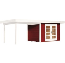 Carport mit Geräteraum aus Holz