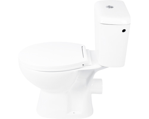 Stand-WC aus Keramik mit Spülkasten