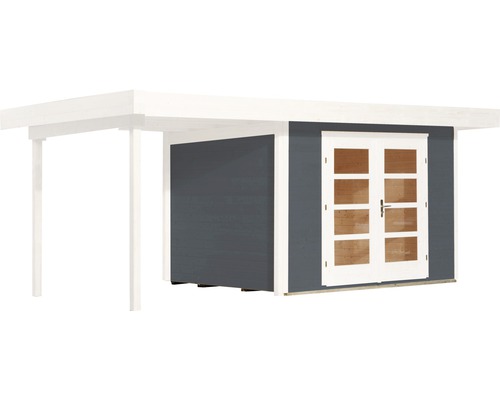 Gartenhaus mit Doppeltür und Überdachung