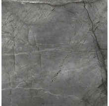 Graue Steinzeugfliese mit Marmorstruktur