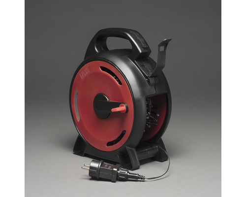 Kabeltrommel mit Griff und Stecker