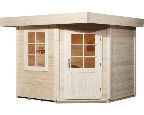 Gartenhaus aus Holz mit Fenster und Tür