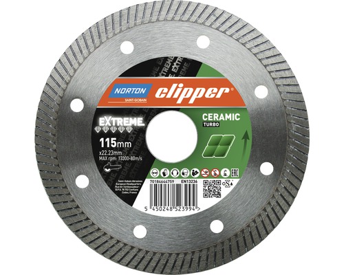 Norton Clipper Diamantscheibe Extreme Ceramic Turbo Ø 125x22,23 mm bei  HORNBACH kaufen