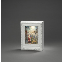 Dekoratives Lichtobjekt mit Weihnachtsmotiv und Rahmen