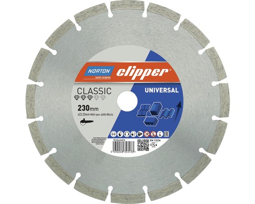 Norton Clipper Diamantscheibe Classic Universal Ø 125x22,23 mm