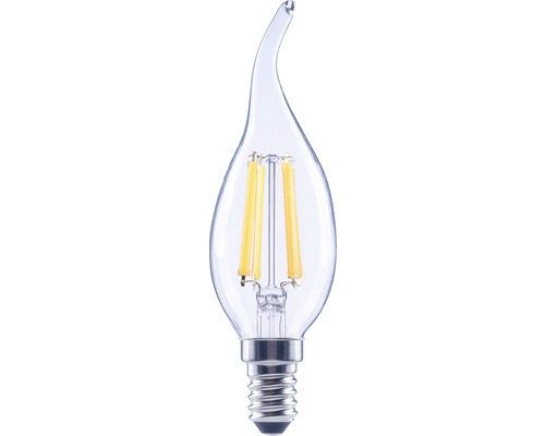 FLAIR LED Kerzenlampe dimmbar CL35 E14/5,5W(60W) 806 lm 2700 K warmweiß klar Windstoß Kerzenlampe-0