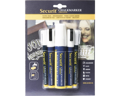 Securit Kreidemarker Set im Blisterpack