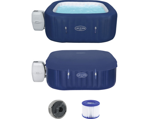 Lay-Z-Spa aufblasbarer Whirlpool mit Abdeckung, Pumpe und Filter