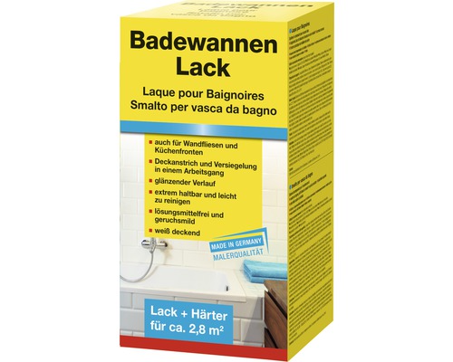 Badewannenlack und Härter weiß 300 ml