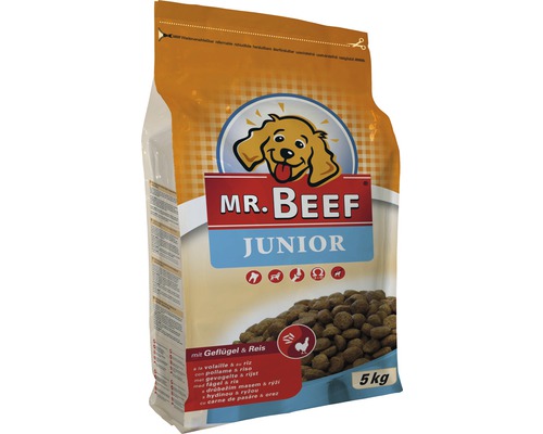 Hundefutter MR. BEEF Junior Huhn und Reis 5 kg Hundefutter MR. BEEF Junior Huhn und Reis 5 kg