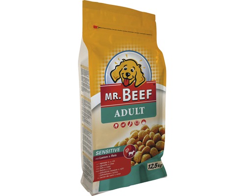 Hundefutter trocken MR. BEEF Adult Sensitive Lamm und Reis 12,5 kg