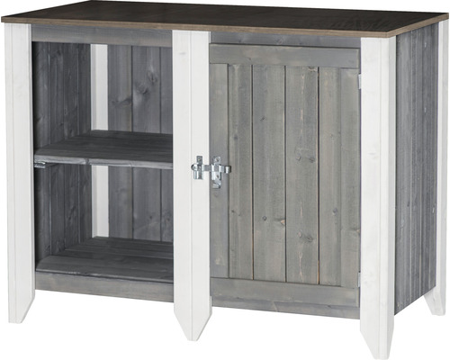 Holz Gartenschrank mit Regal und einer Tür