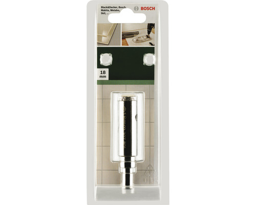 Bosch Fliesenbohrer, 18 mm in Verpackung