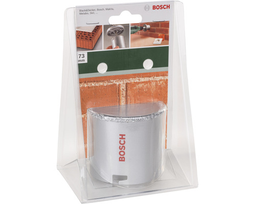 Bosch Lochsäge mit 73 Millimeter Durchmesser in Verpackung