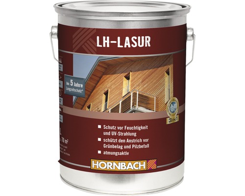 LH Lasur Holzschutzfarbe im Farbeimer