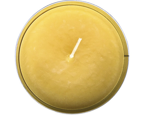 Windlicht Citronella Recyle H 6,2 cm Ø 15,3 cm gelb