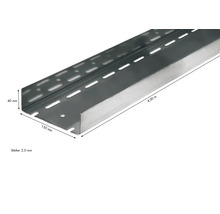 Kabelrinne, 4 Meter lang, 150 Millimeter breit und 40 Millimeter hoch