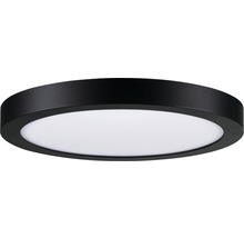 LED Deckenleuchte 22W 2200 lm 2700 K warmweiß rund HxØ 30x300 mm Abia schwarz 1-flammig-thumb-2