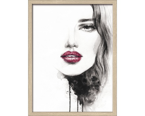 Gerahmtes Bild Abstract Woman 43x33 cm-0