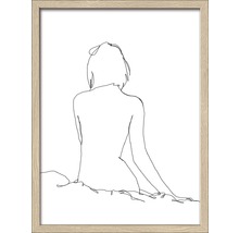 Gerahmtes Bild Sketch A Woman 43x33 cm-thumb-0