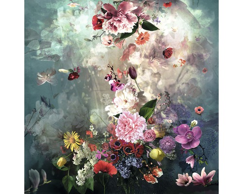 Leinwandbild Baroque Flowermix l 40x40 cm