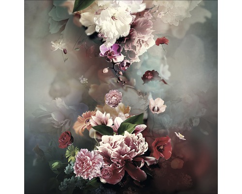 Glasbild Baroque Flowermix IV 50x50 cm GLA2088