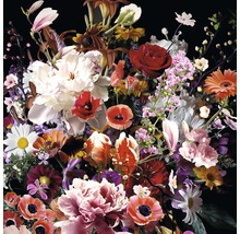 Dekorative Blumenstillleben-Fotografie mit verschiedenen Blumensorten.