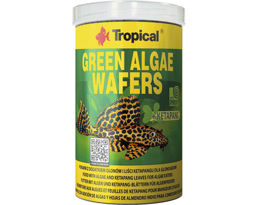 Futterchips Tropical Green Algae Wafers 1L Tropical Green Algae Wafers für Algenfresser