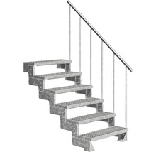 Stahltreppe mit Handlauf für den Außenbereich