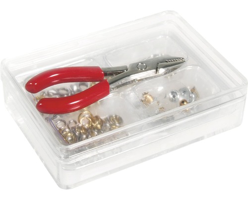 Sortimentskasten mit Ösen und Zange