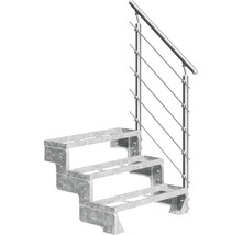 Treppe mit Geländer aus Metall