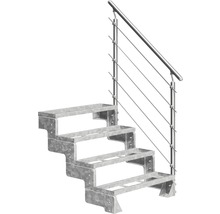 Stahltreppe mit Geländer für den Außenbereich