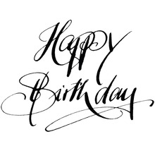 Schriftzug zum Geburtstag