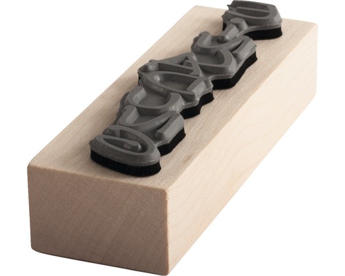 Holzstempel mit Gummimotiv